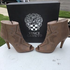 Vince Camuto Open Toe Booties